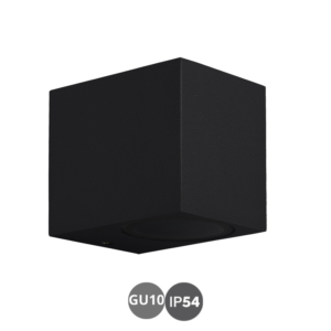 Aplique KANDANCHU cuadrado gu10 negro