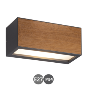 Aplique BERET e27 gris oscuro