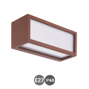 Aplique exterior UTAH e27 corten