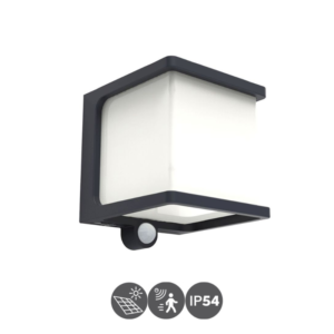 Aplique solar DOBLO sensor de movimiento