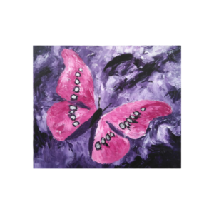 Cuadro MARIPOSA ROSA Carlos Altisent 50×60 cm