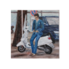 Cuadro JOVEN EN MOTO Carlos Altisent 34×34 Cm - Imagen 5