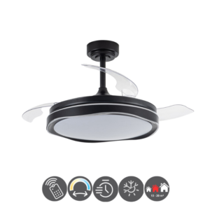 Ventilador OKU 106cm negro