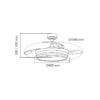 Ventilador LANDER 106cm blanco - Imagen 8