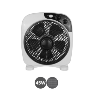 Ventilador de sobremesa Borja 45W blanco negro