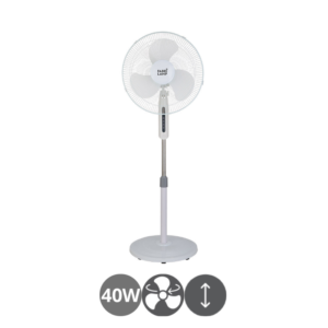 Ventilador de pie orientable Etesio 40W blanco
