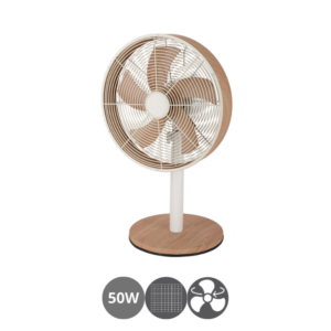 Ventilador de sobremesa Alcañiz 45W blanco haya