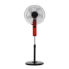 Ventilador de pie orientable Circus 45W con pantalla digital y mando a distancia rojo negro - Imagen 2