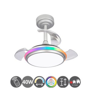 Ventilador COSMIC MINI XS RGB plata