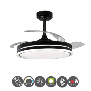Ventilador Android 20013N desplegable negro (13 – 20m²)