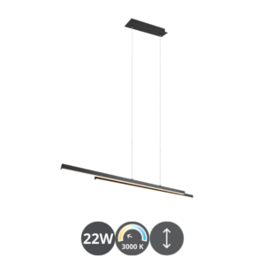 Lámpara colgante ODIO LED negro