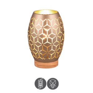 Lámpara sobremesa BIDAR E27 coffee