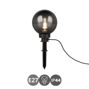 Lampara estaca exterior BOLO 20 1x E27 negro humo