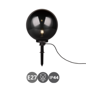 Lampara estaca exterior BOLO 40 1x E27 negro humo