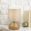 Lámpara sobremesa LUCI E14 beige madera - Imagen 2