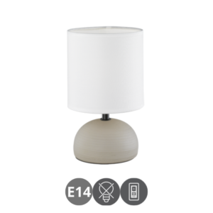 Lámpara sobremesa LUCI E14 blanco cappuccino