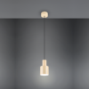 Lámpara colgante AGUDO E27 metal beige - Imagen 2