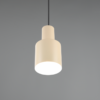 Lámpara colgante AGUDO E27 metal beige - Imagen 3