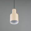 Lámpara colgante AGUDO E27 metal beige - Imagen 6