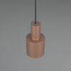 Lámpara colgante AGUDO E27 metal coffe - Imagen 4