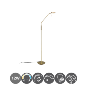 Lámpara de pie led MONZA 12w regulable bronce