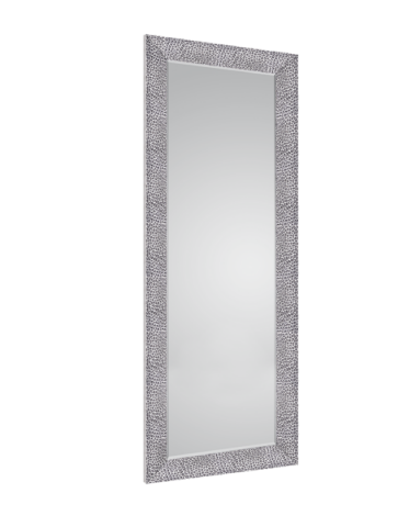 Espejo de pared AMY 50x150cm relieve negro y cromo