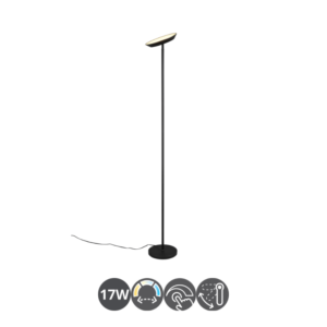 Lámpara de pie led regulable SPECTER negro