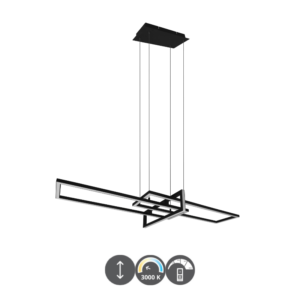 Lámpara colgante SALINAS led 34 watts negro