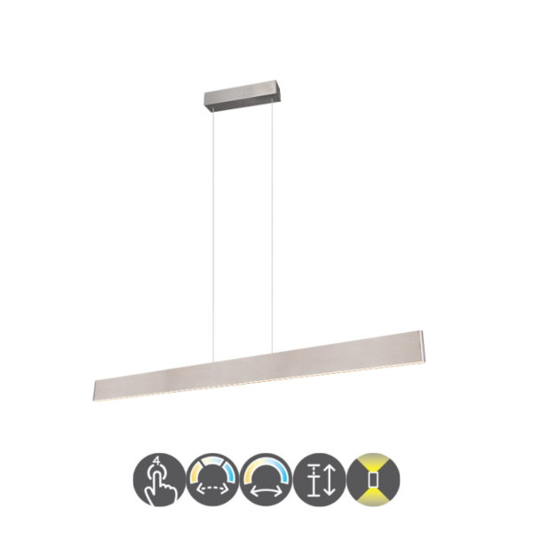 Lámpara colgante GALWAY led 35 watts níquel mate