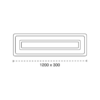 Lámpara plafón led rectangular CRYN 99 watt 120 cm - Imagen 4