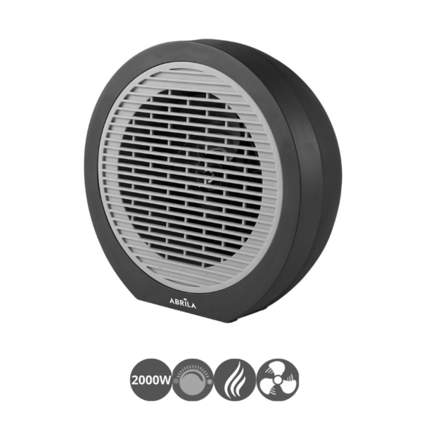 Termo-ventilador BRINDISI 2000 watts negro gris