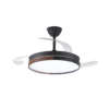 Ventilador retráctil BRISA 45w negro madera - Imagen 2