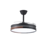 Ventilador retráctil BRISA 45w negro madera - Imagen 4