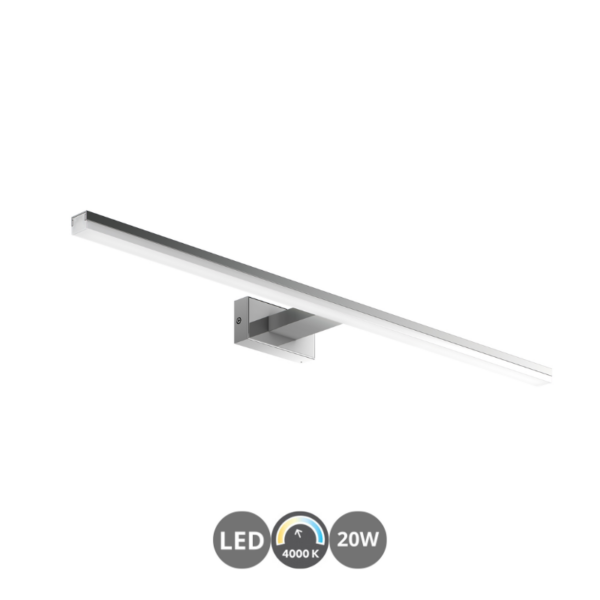 Aplique de baño led TIWALL 4000k 75cm cromo