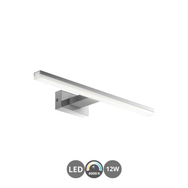 Aplique de baño led TIWALL 4000k 45cm cromo