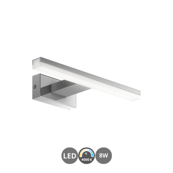 Aplique de baño led TIWALL 4000k 30cm cromo