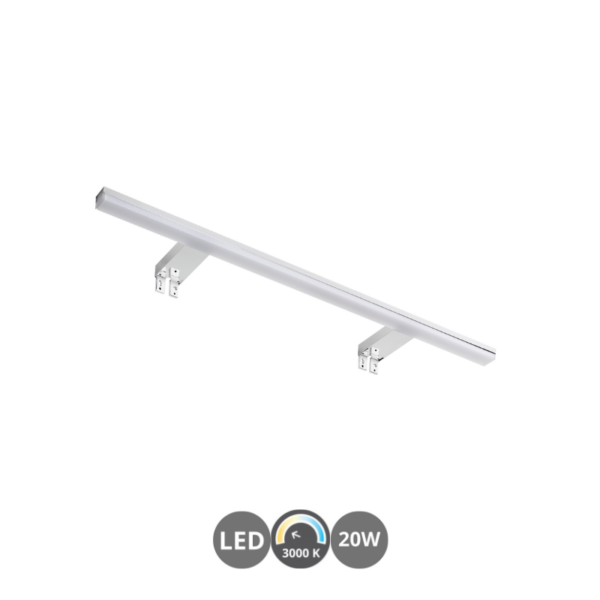 Aplique de baño led TIWALL KIT 3000k 75cm cromo