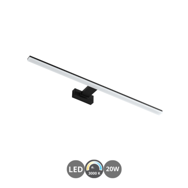 Aplique de baño led TIWALL 3000k 75cm negro