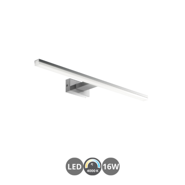 Aplique de baño led TIWALL 4000k 60cm cromo