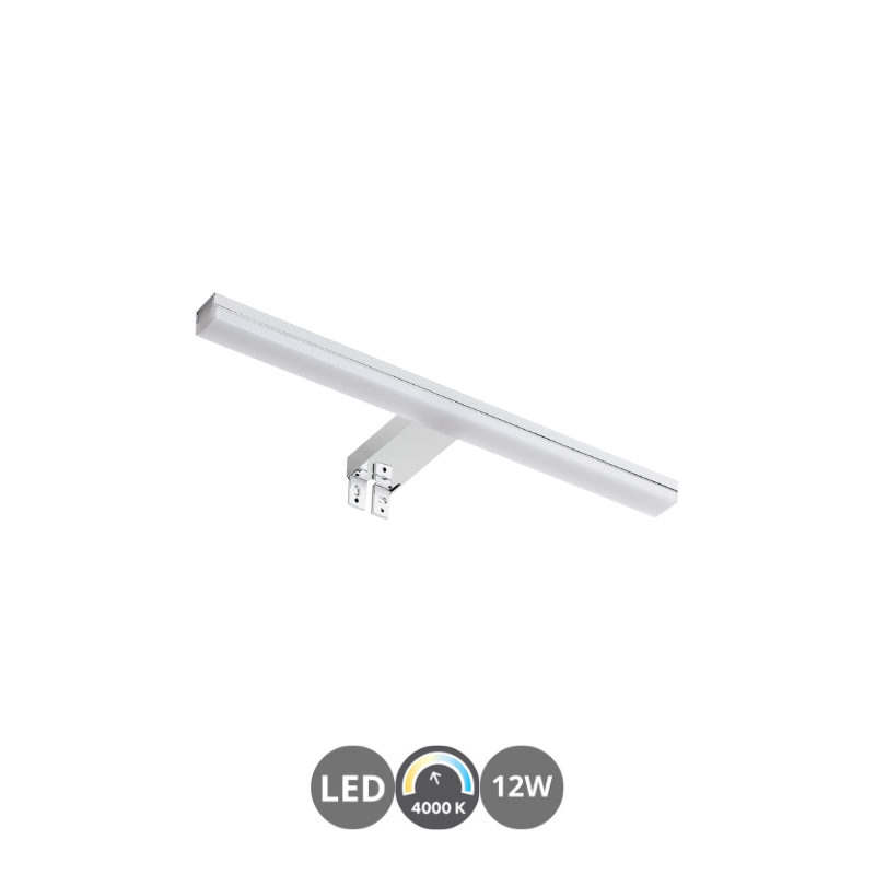 Aplique de baño led TIWALL KIT 4000k 45cm cromo