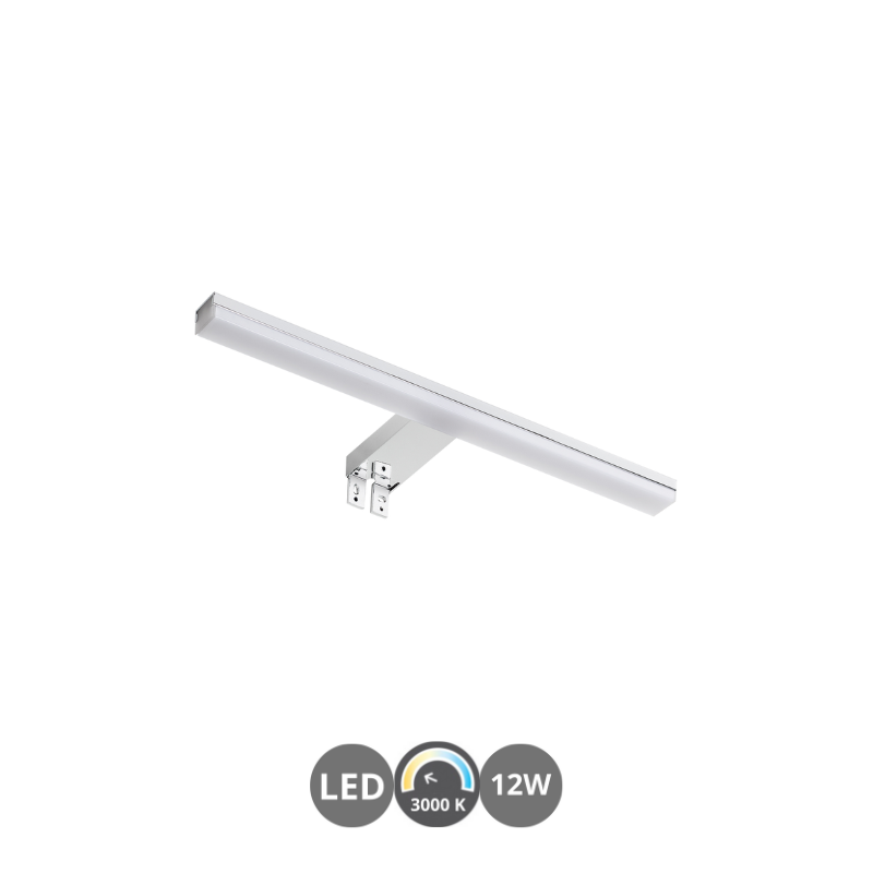 Aplique de baño led TIWALL KIT 3000k 45cm cromo