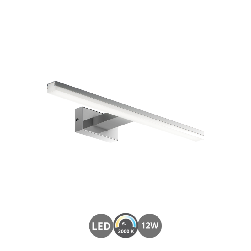 Aplique de baño led TIWALL 3000k 45cm cromo