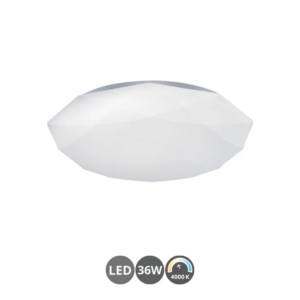 Plafón LEO opal led 36 watt 35cm