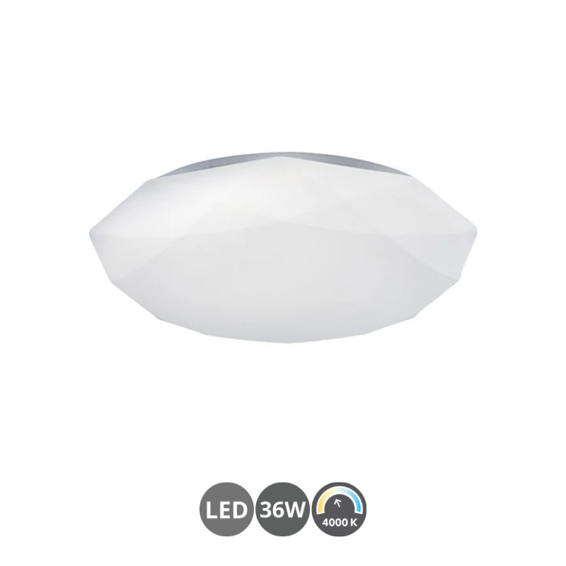 Plafón LEO opal led 36 watt 35cm