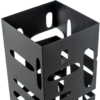Paragüero cuadrado metal negro - Imagen 2