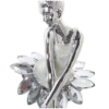 Figura BAILARINA resina plateada 26cm - Imagen 2