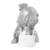 Figura NIÑA resina plateada 26cm - Imagen 3