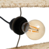 Lámpara colgante 3x E27 fibra natural - Imagen 4