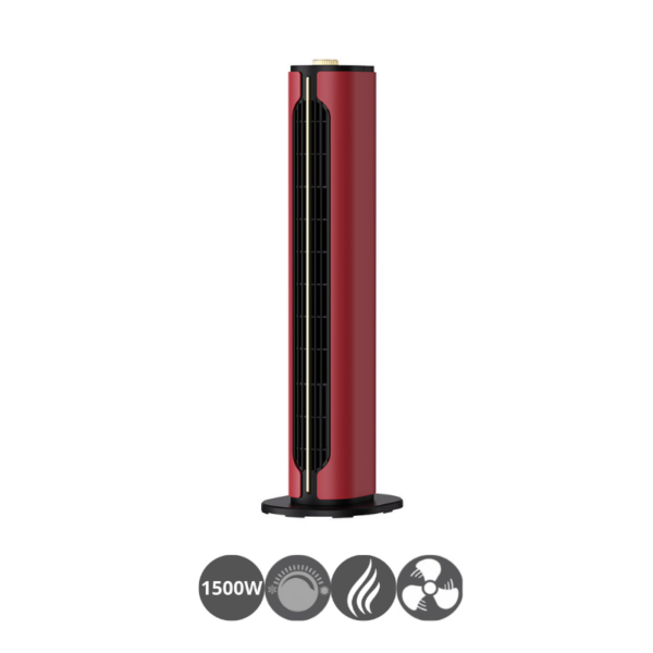 Termo-ventilador torre cerámico CANADA 1500 watts rojo negro