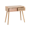 Consola auxiliar MADERA natural ratán 80cm - Imagen 2